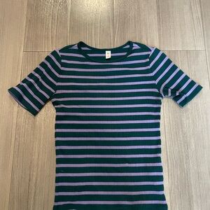 BP Green and Purple Striped Tank Top